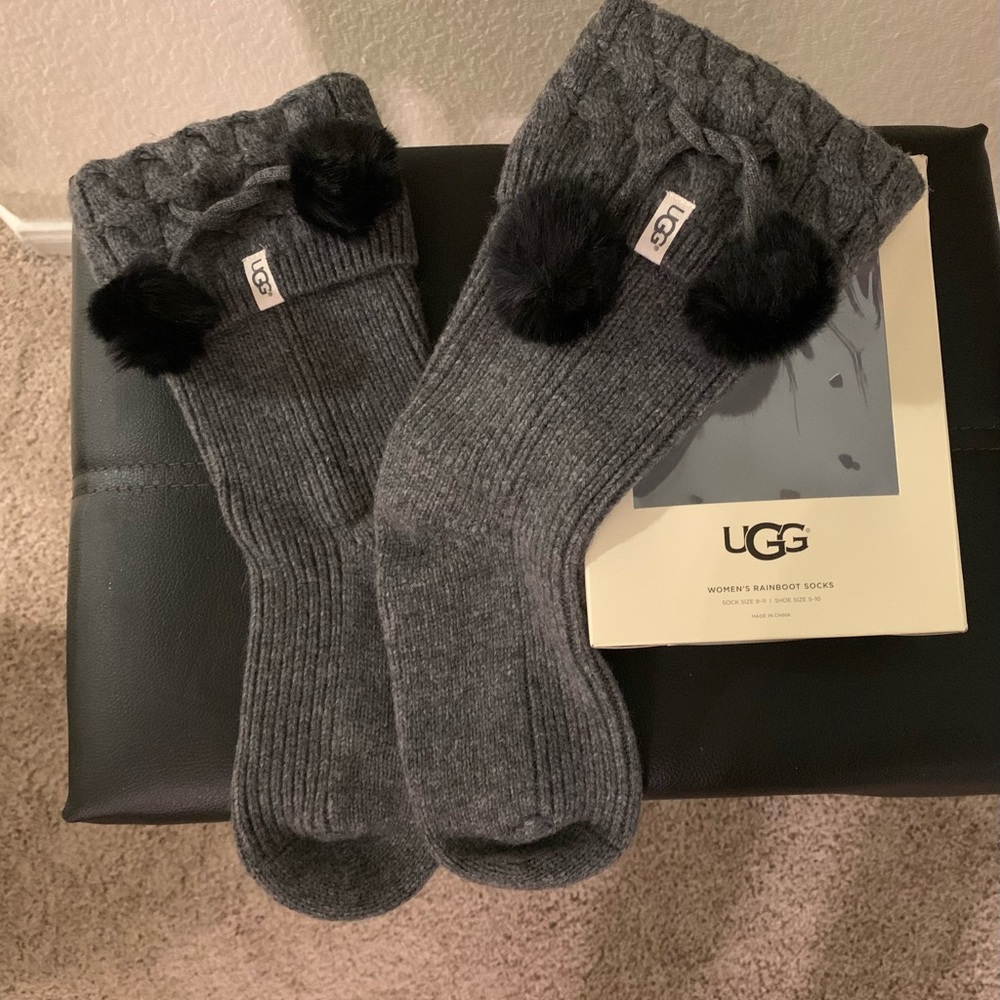 Ugg Womens Rainboot socks—-NEW